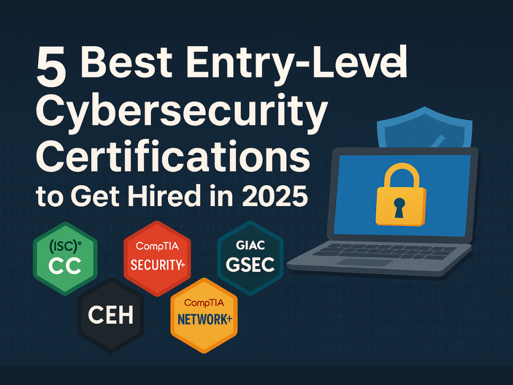 5 Best Entry-Level Cybersecurity Certifications to Get Hired in 2025 ...